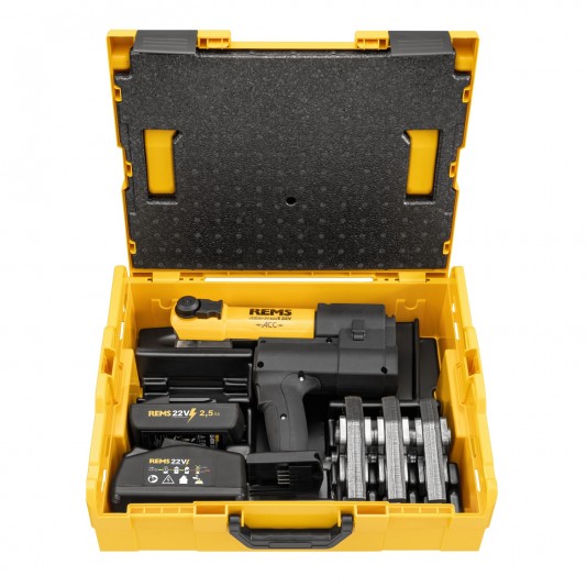 Zaciskarka do rur REMS Akku-Press E 22V ACC + 3 cęgi*