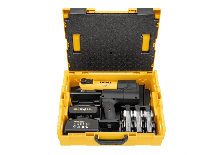 Zaciskarka do rur REMS Akku-Press E 22V ACC + 3 cęgi 576X17