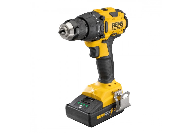Wkrętarko-wiertarka akumulatorowa REMS Helix 22V VE Set 190110